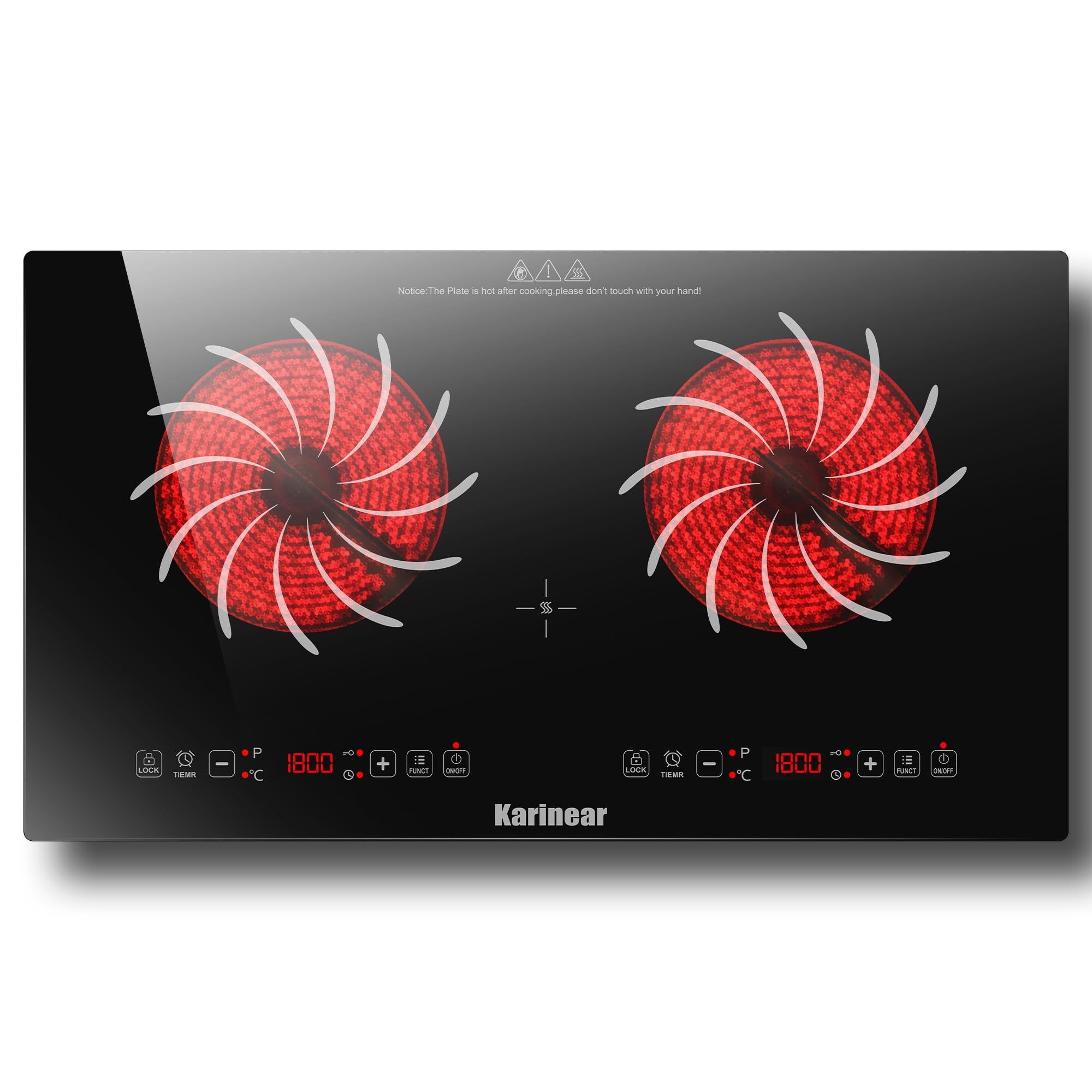 Hot Pot Portable Dual - Karinear 2 Brenner Elektroherd 110V, draagbare