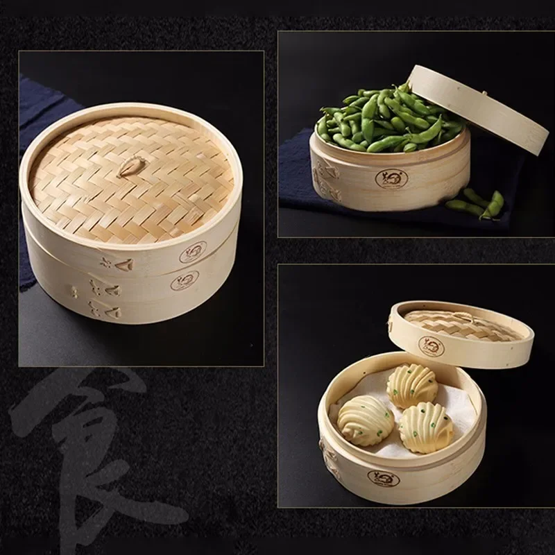 Steamer Bamboo Set - Keuken Koken Bamboe Stoomboot voor Vis