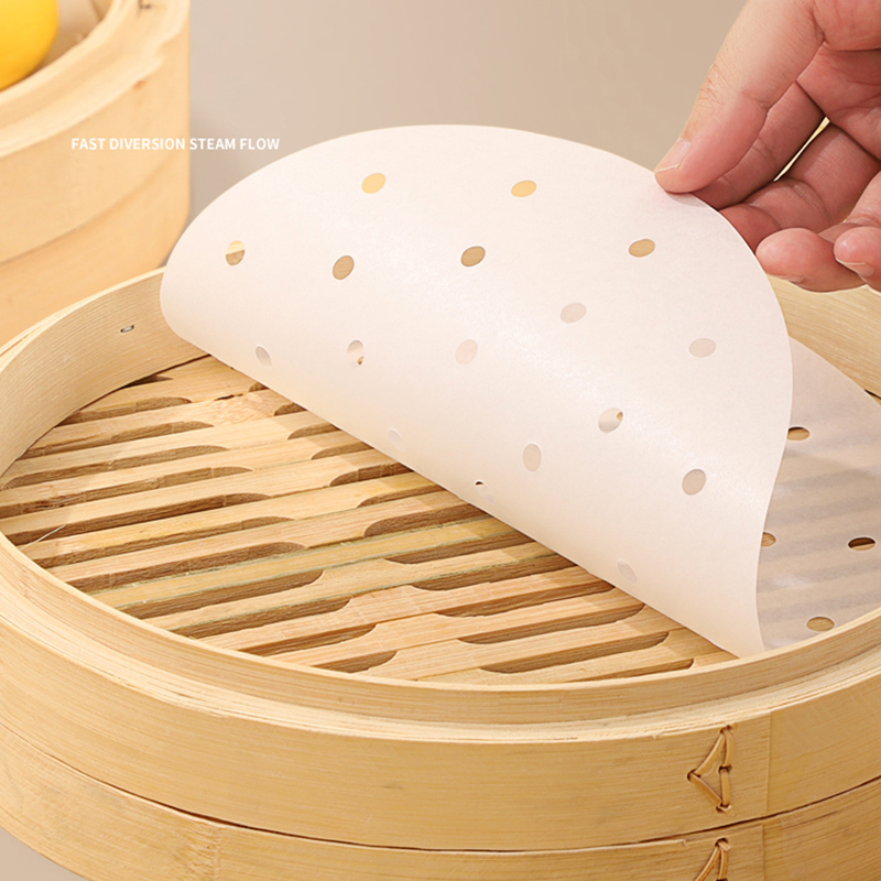 Steamer Bamboo Set - 50 Stuks Bamboe Stoomboot Papers Wegwerp