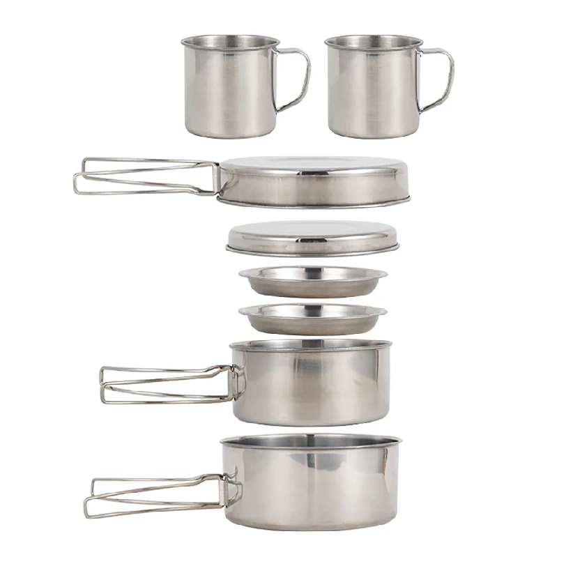 8 stks/set Camping Kookgerei M - Paella Pan Steel recensie en prijs