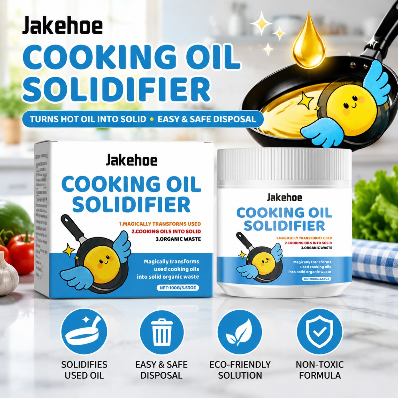 Olieverharderpoeder voorkomt v - Home Cooking Oil Disposal recensie en prijs