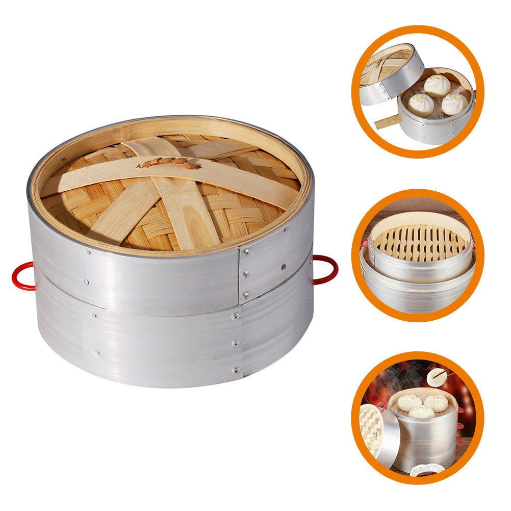 1Set Bamboe Stoommandje Set Du - Steamer Bamboo Set recensie en prijs