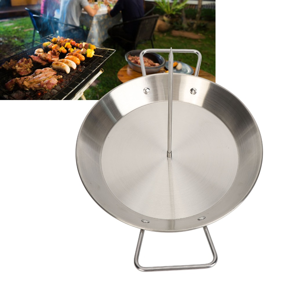 Verticale spieset van roestvri - Paella Pan Steel recensie en prijs