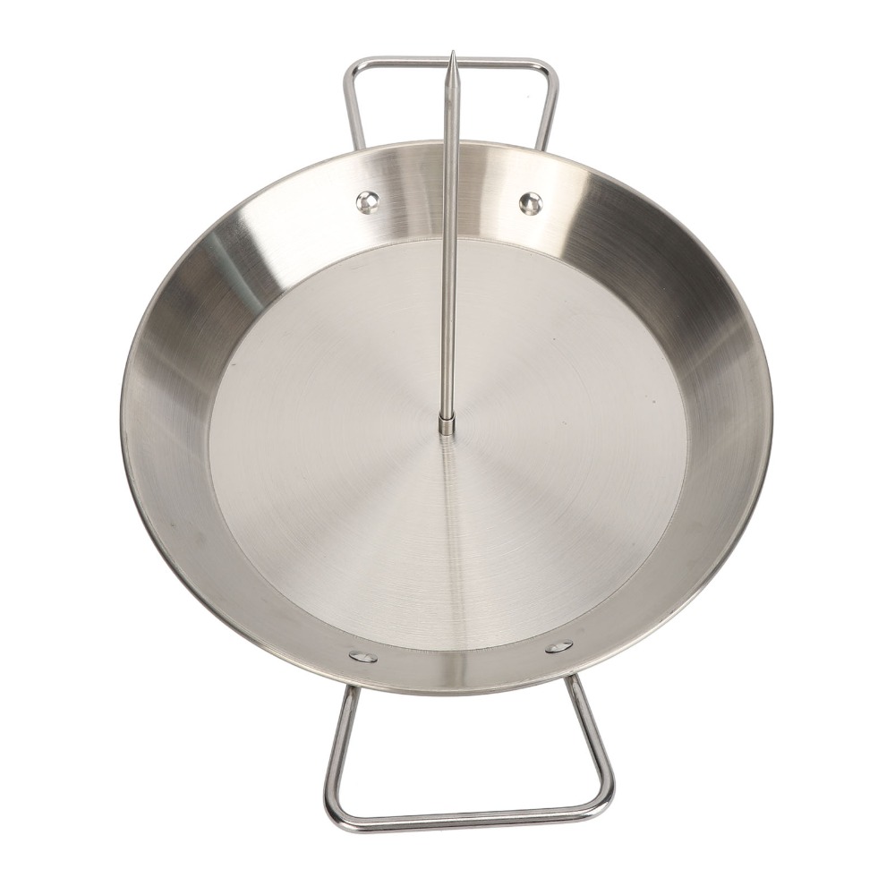 Verticale spieset van roestvri - Paella Pan Steel recensie en prijs