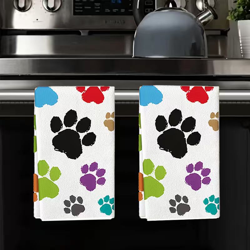 2 stuks, kleurrijke keukenhand - Home Cooking For Dogs recensie en prijs